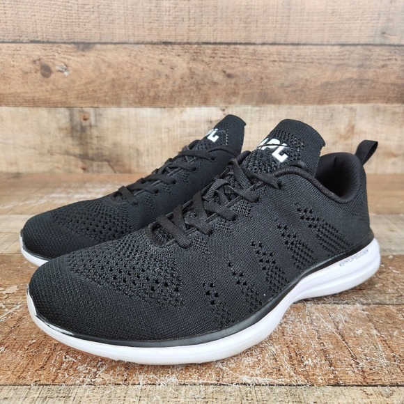 APL TechLoom PRO Womens Sz 10.5 Black Knit Athletic Classic Running Sneaker Shoe - Picture 3 of 10
